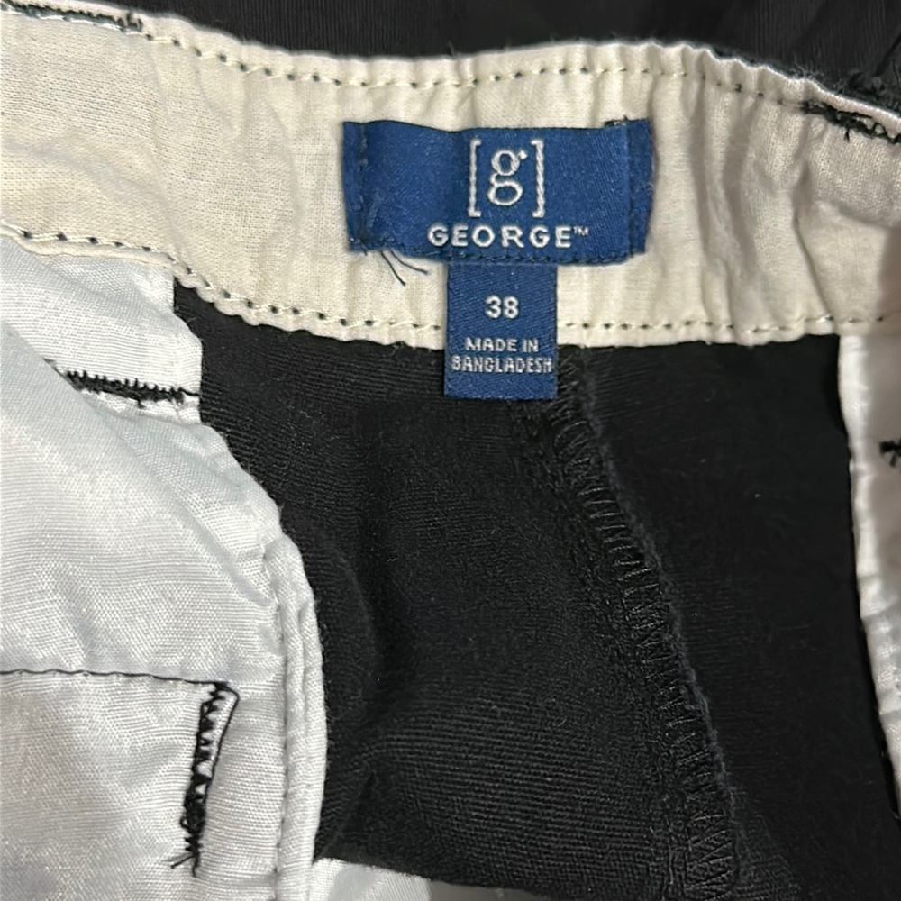 George Men's  Flat Front Shorts 9” Size 38 - Picture 9 of 9